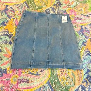 Free People Denim Mini Skirt. Size 8